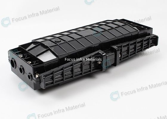 OEM Outdoor Horizontal Fiber Optic Splice Closure 3 Inlets 3 Outlets